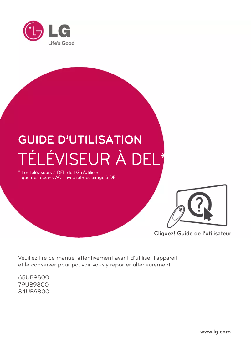 Página 1 del manual Manual de usuario LG 65UB9800