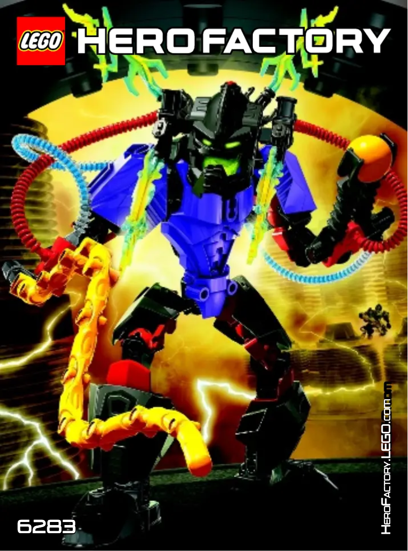 Image de la première page du manuel de l'appareil Hero Factory 6283