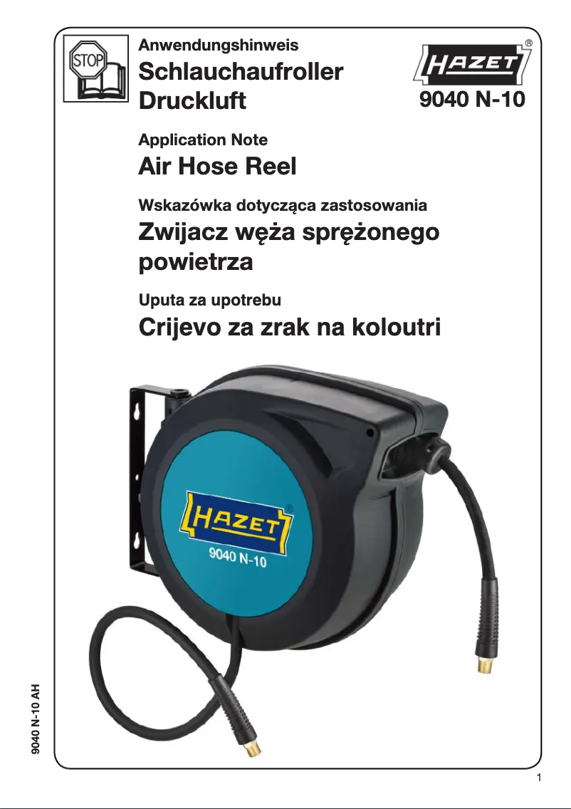 Page n°1 - Manuel utilisateur Hazet 9040N-10