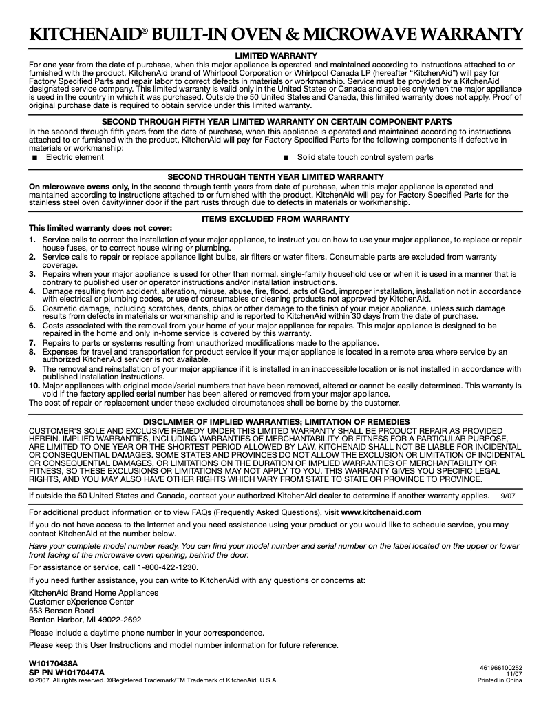 Image de la première page du manuel de l'appareil KHHC2090SSS