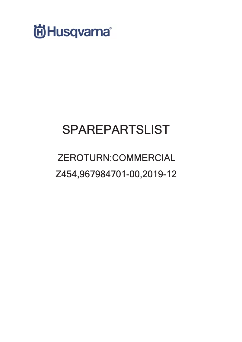 Image de la première page du manuel de l'appareil Z454