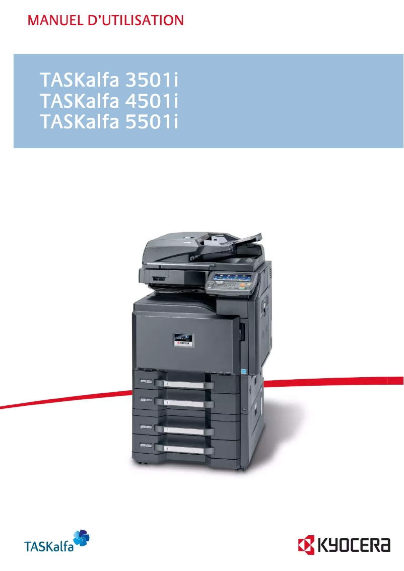 Image de la première page du manuel de l'appareil TASKalfa 3501i
