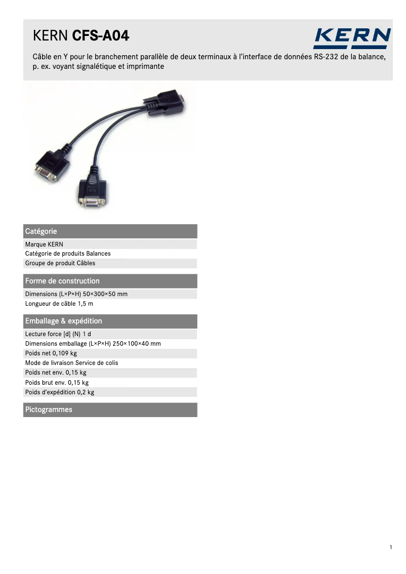 Image de la première page du manuel de l'appareil CFS-A04