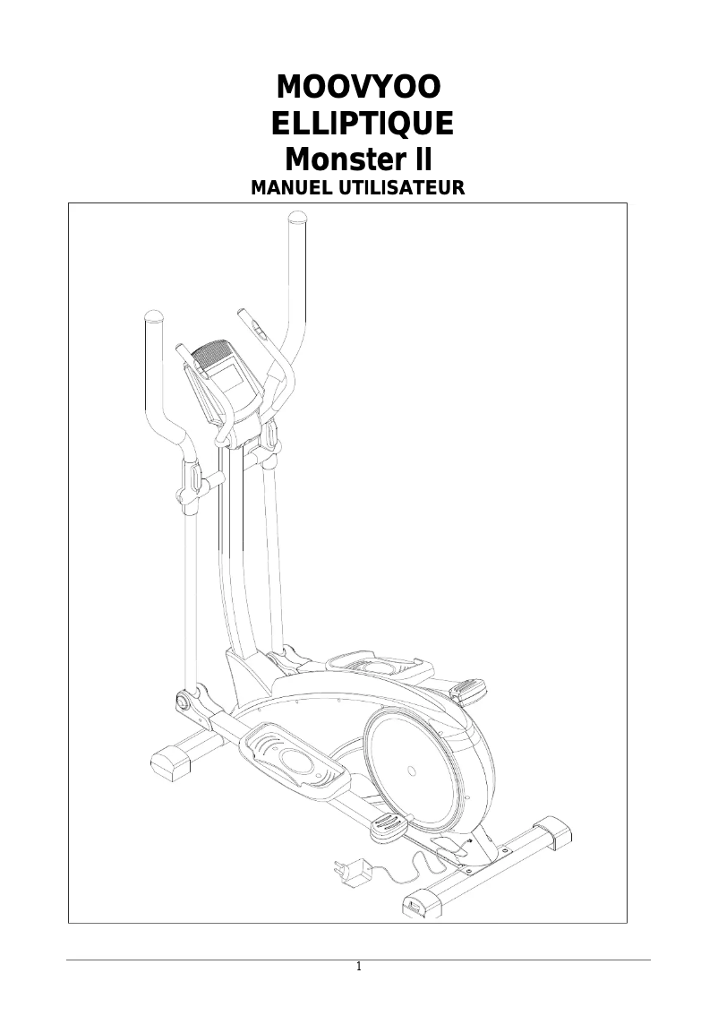 Page 1 de la notice Manuel utilisateur Moovyoo Monster II