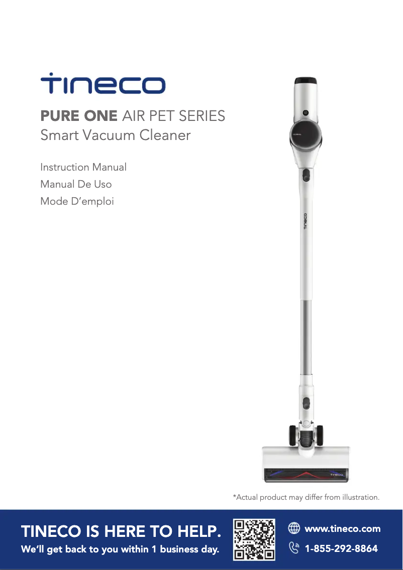 Page n°1 - Manuel utilisateur Tineco Pure ONE Air Pet