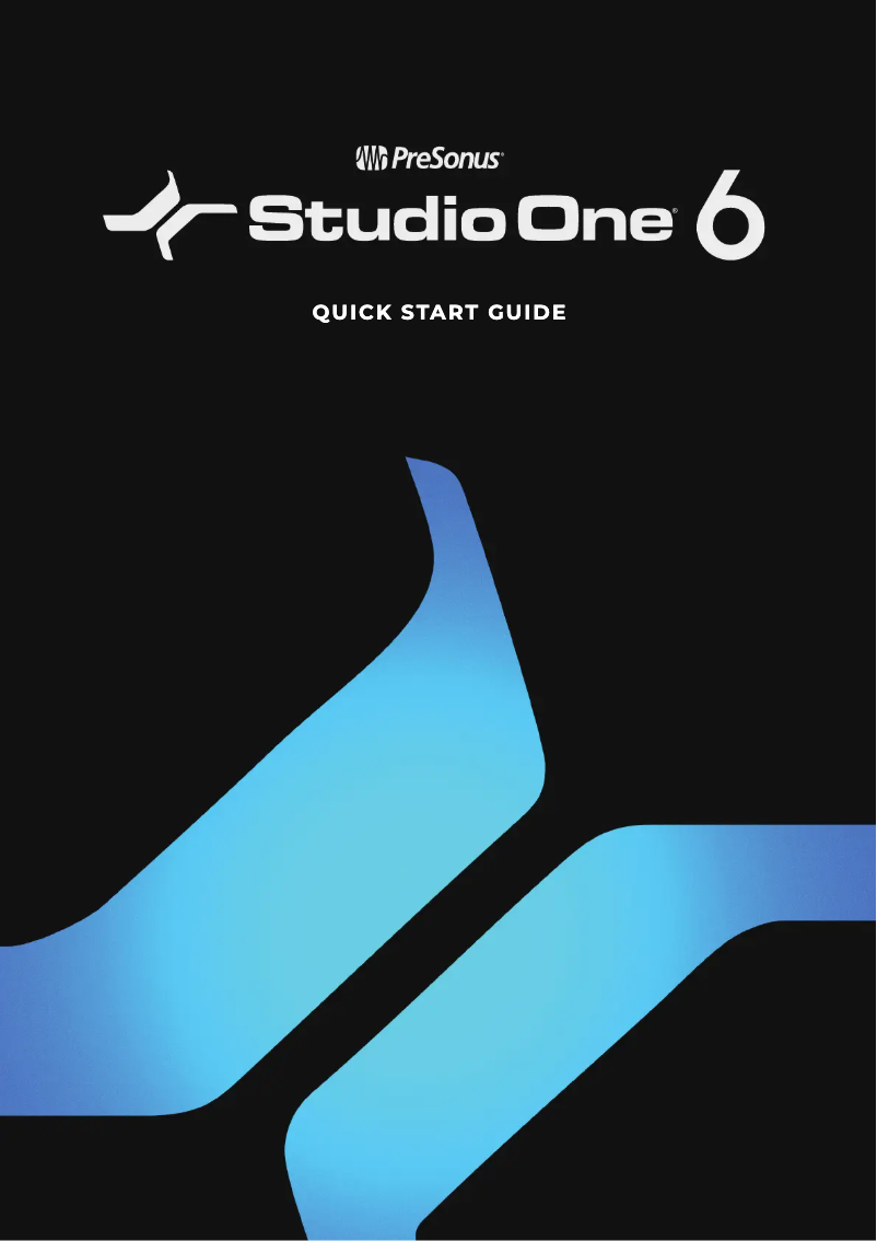 Page n°1 - Manuel utilisateur PreSonus Studio One 6