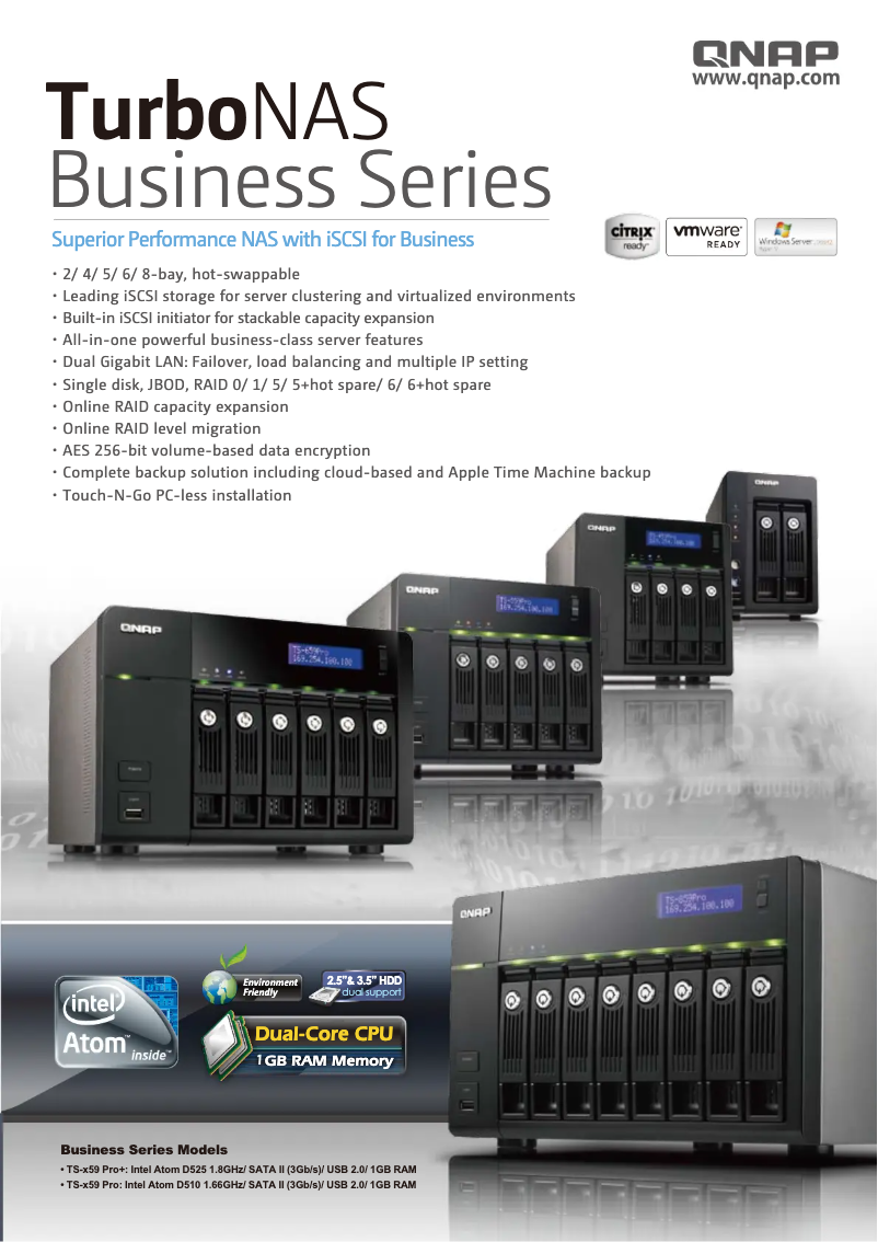 Page n°1 - Fiche technique QNAP TS-459 Pro TurboNAS