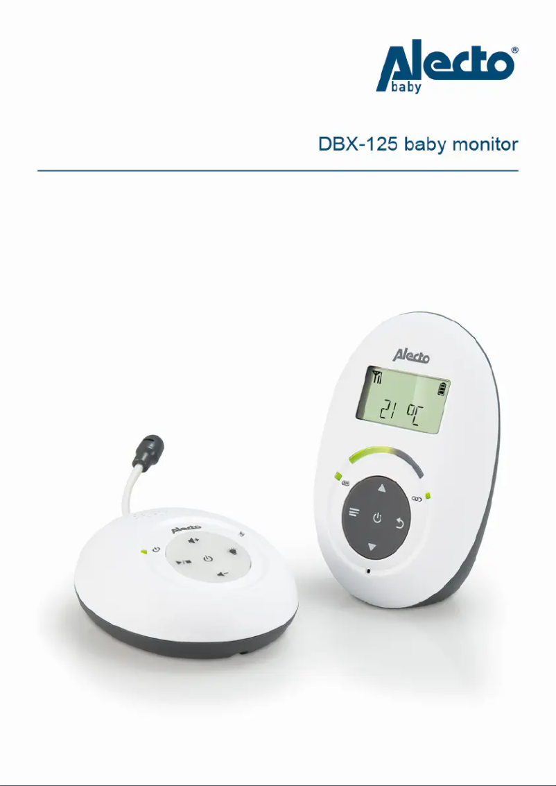 Page n°1 - Manuel utilisateur Alecto DBX-125