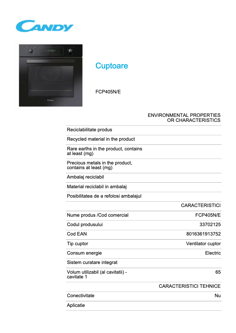 Image de la première page du manuel de l'appareil FCP405N/E