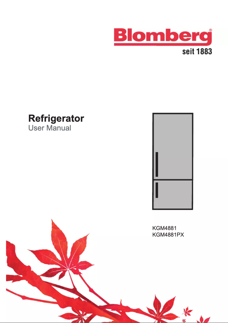 Page 1 de la notice Manuel utilisateur Blomberg KGM4881