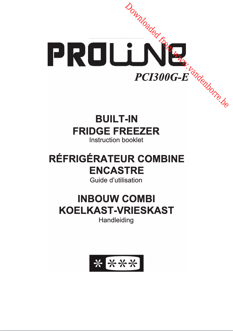 Page 1 de la notice Manuel utilisateur Proline PCI300G-E