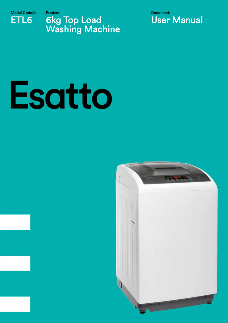 Page n°1 - Manuel utilisateur Esatto ETL6