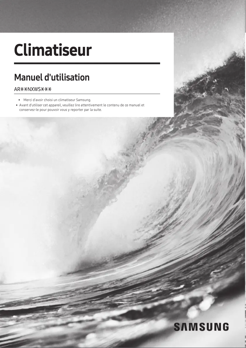 Image de la première page du manuel de l'appareil AR09NXWSAURN