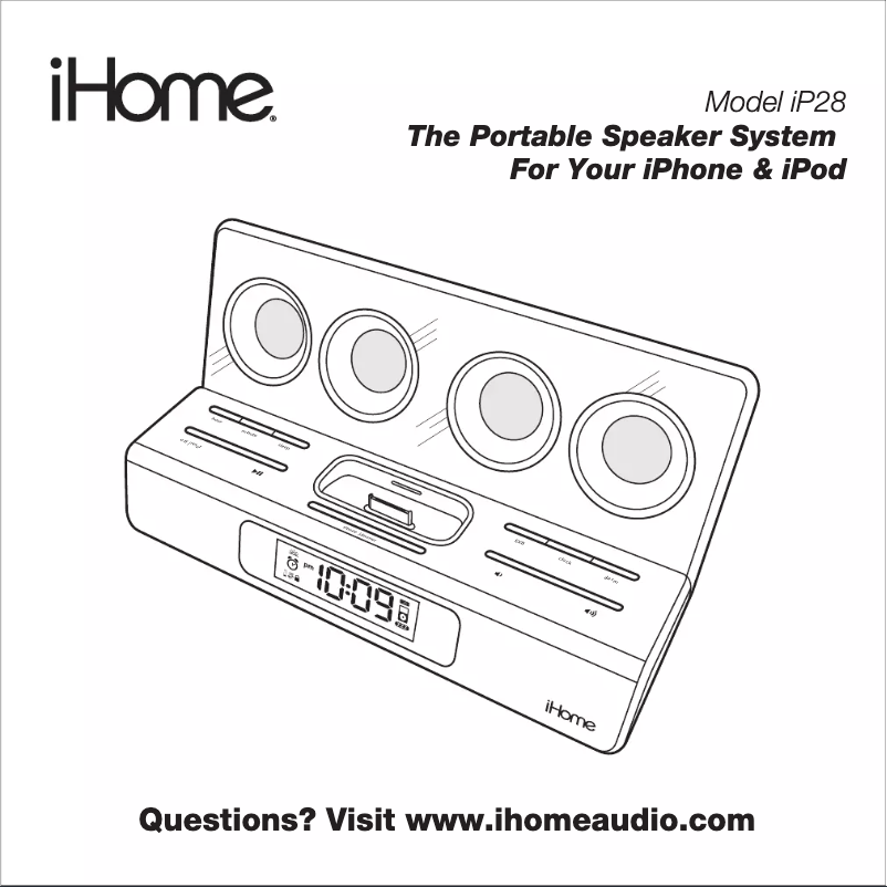 Página 1 del manual Manual de usuario iHome iP28