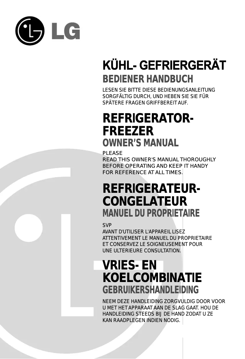 Image de la première page du manuel de l'appareil GR-652