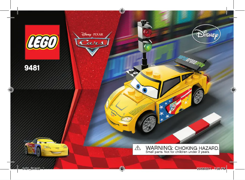 Page 1 de la notice Manuel utilisateur Lego Cars 9481