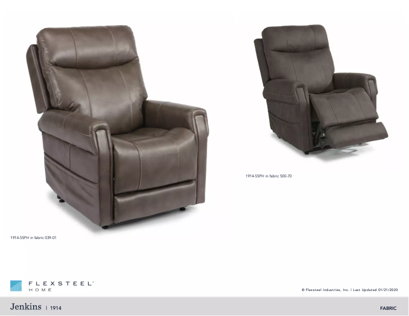 Page n°1 - Manuel utilisateur Flexsteel Jenkins 1914-55PH