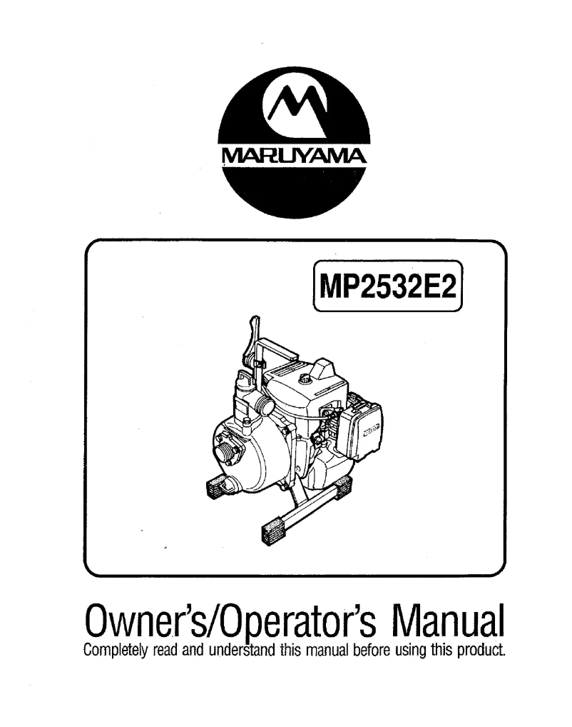 Image de la première page du manuel de l'appareil MP2532E2