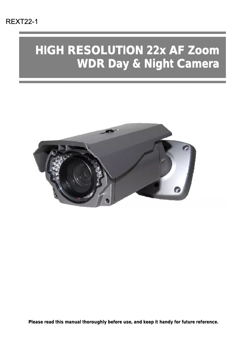 Image de la première page du manuel de l'appareil REXTZ22-1