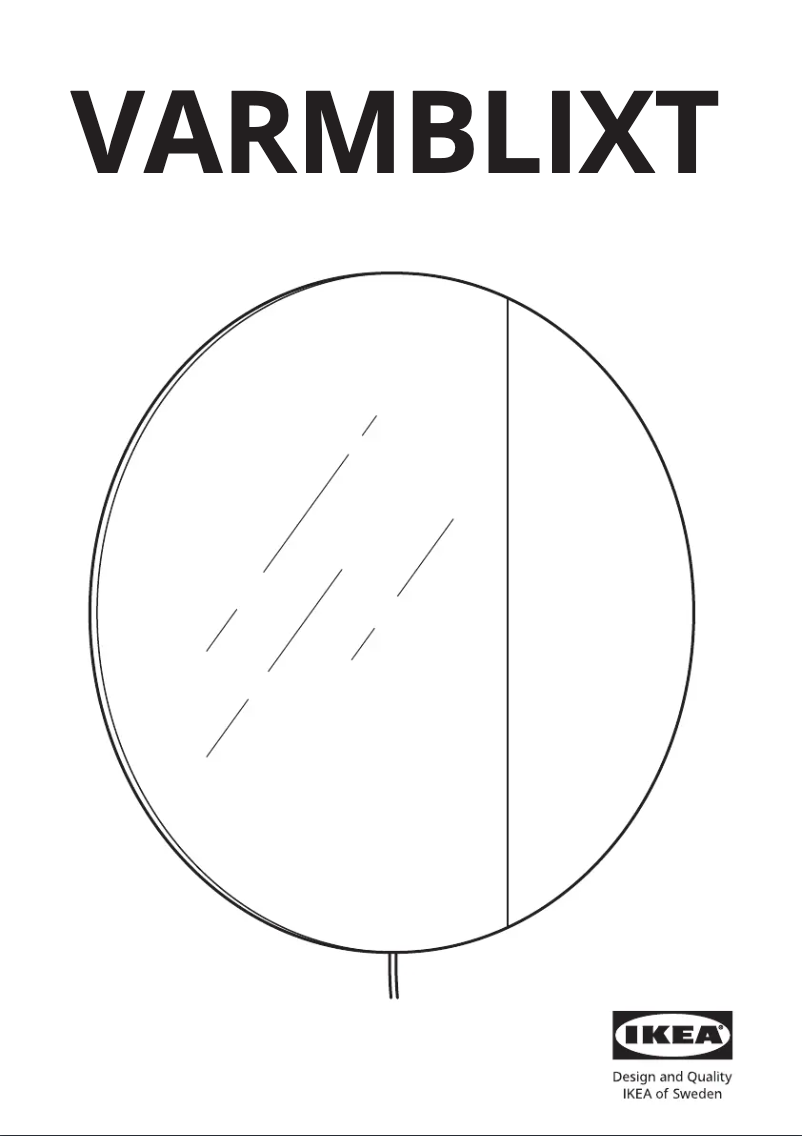 Image de la première page du manuel de l'appareil VARMBLIXT 005.315.27