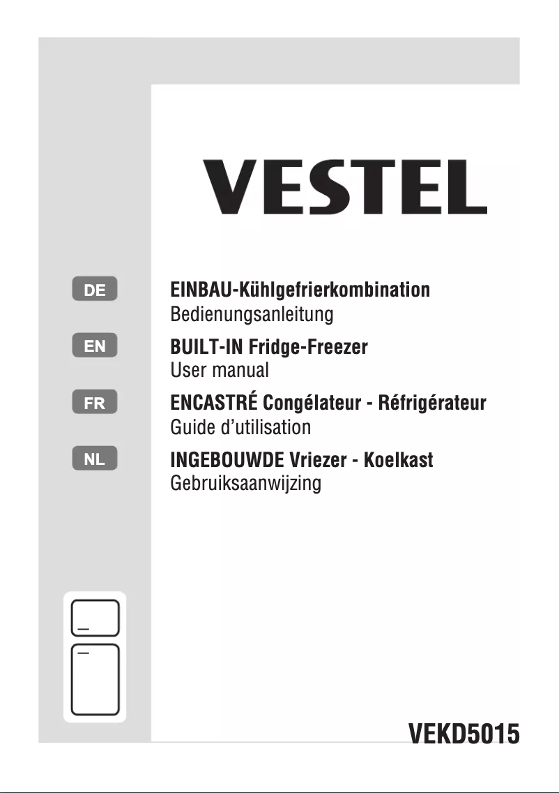 Page 1 de la notice Manuel utilisateur Vestel VEKD5015