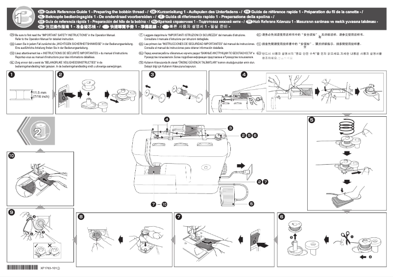 Page 1 de la notice Manuel utilisateur Brother JK2700NT