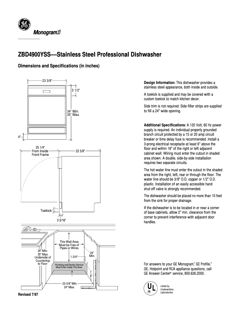 Image de la première page du manuel de l'appareil ZBD4900YSS