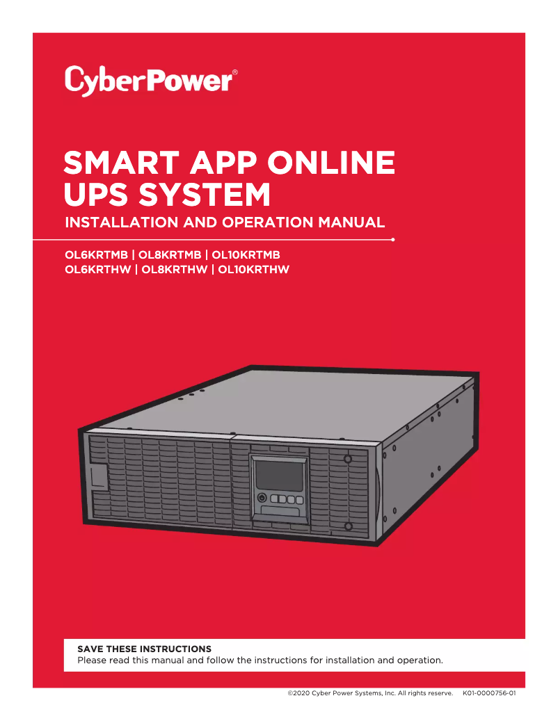 Image de la première page du manuel de l'appareil Smart App Online OL6KRTHW