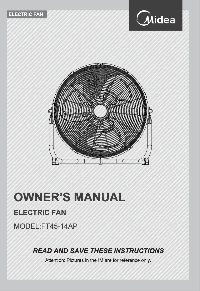 Page 1 de la notice Manuel utilisateur Midea FT45-14AP