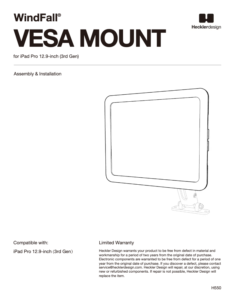 Page 1 de la notice Manuel utilisateur WindFall H550-BG