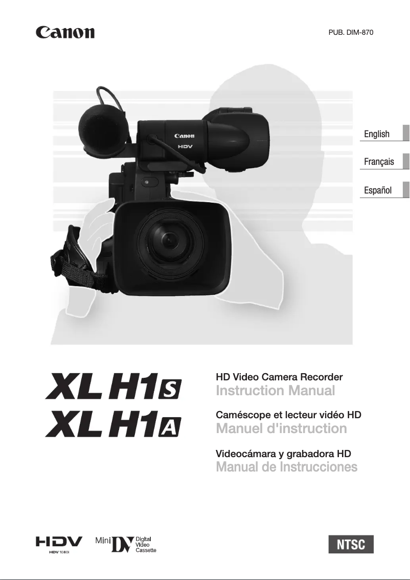Image de la première page du manuel de l'appareil XLH H1S