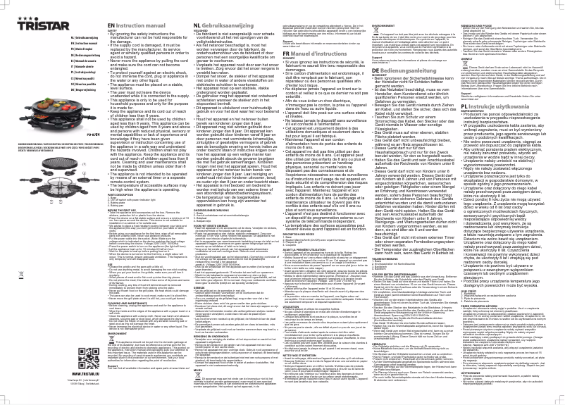 Page 1 de la notice Manuel utilisateur TriStar PD-8754