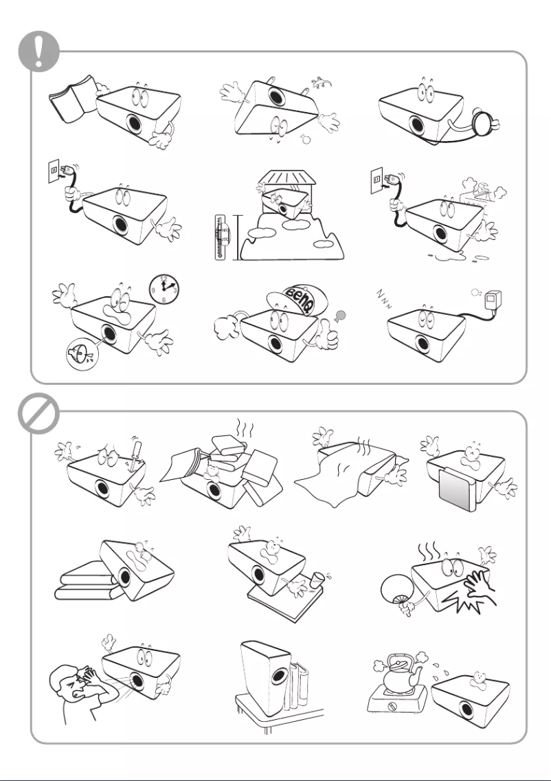 Page n°1 - Guide de démarrage rapide BenQ LH650