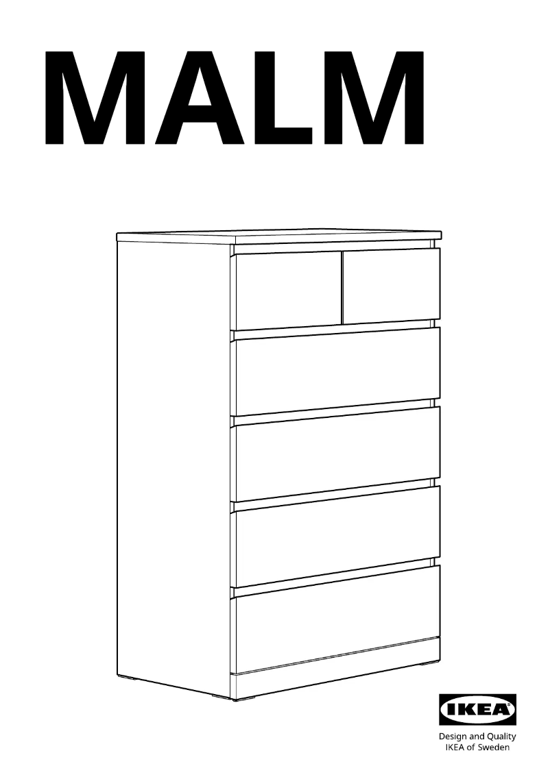 Página 1 del manual Manual de usuario Ikea MALM 705.763.10