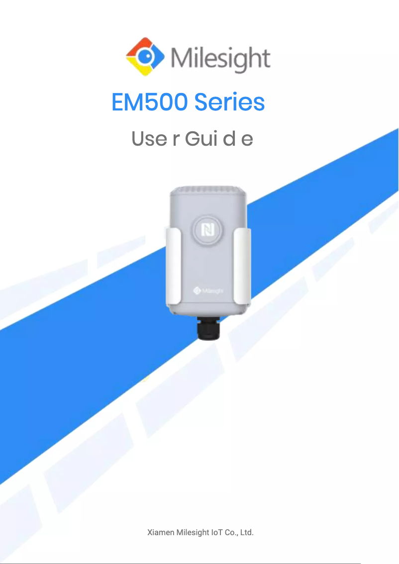Page 1 de la notice Manuel utilisateur Milesight LoRaWAN EM500