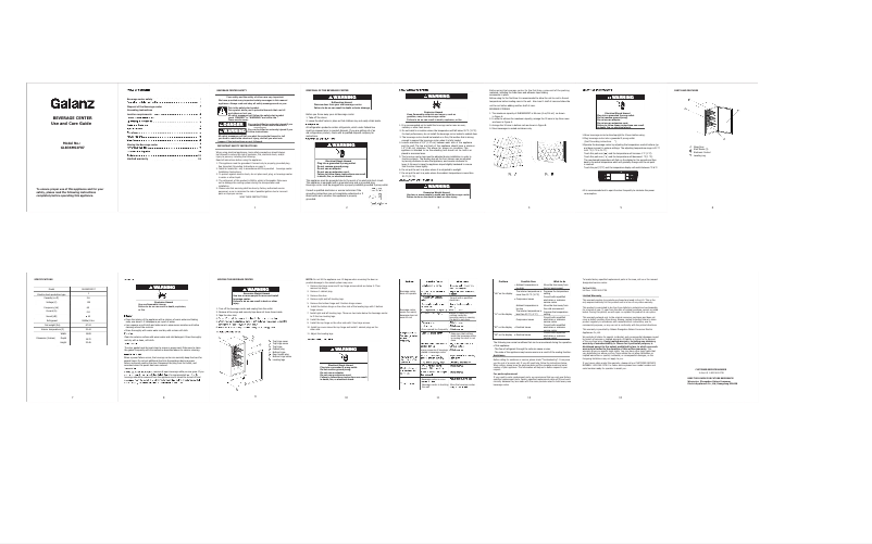 Page 1 de la notice Mode d'emploi Galanz GLB36MS2F07