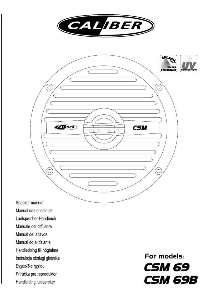 Image de la première page du manuel de l'appareil CSM 69B
