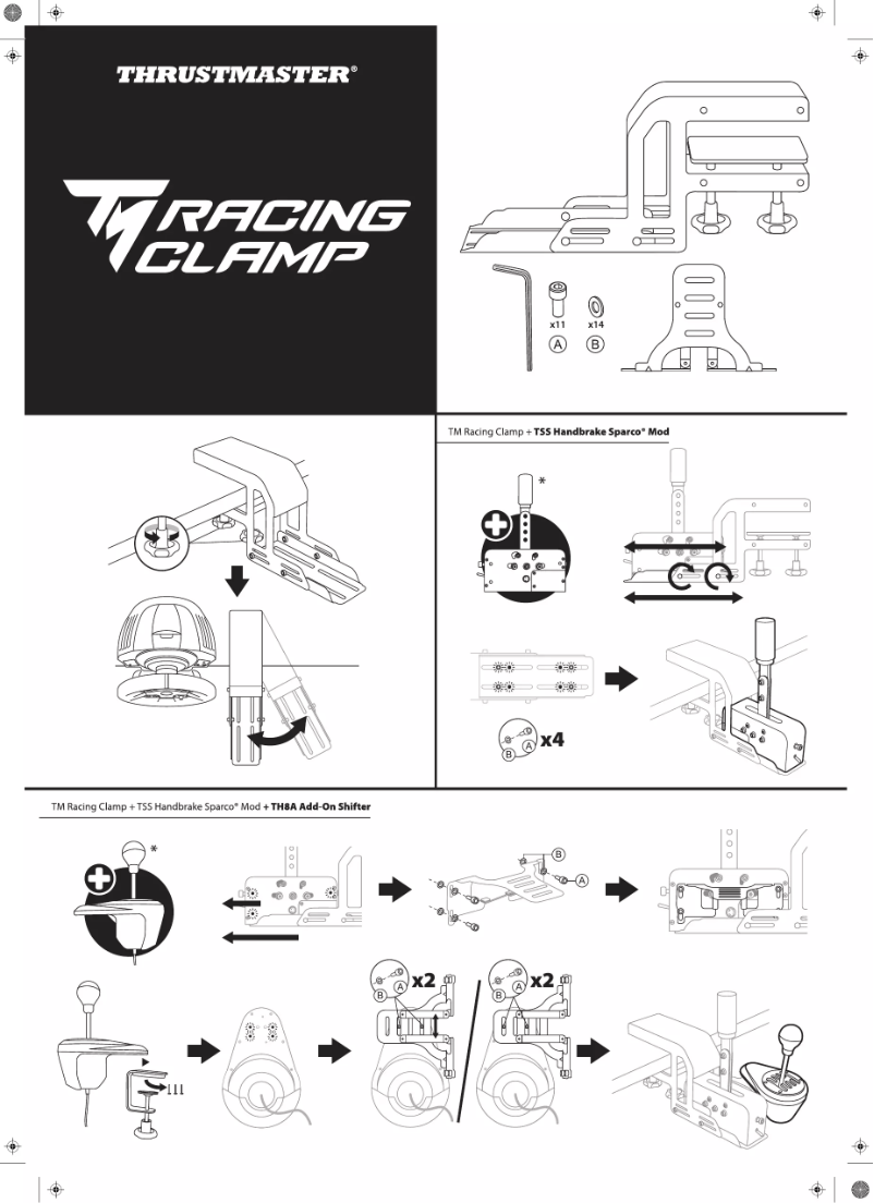 Page n°1 - Manuel utilisateur Thrustmaster TM Racing Clamp