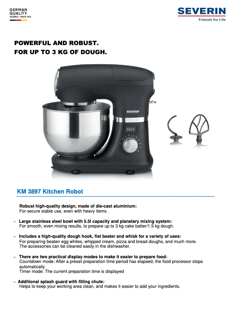 Image de la première page du manuel de l'appareil KM 3897