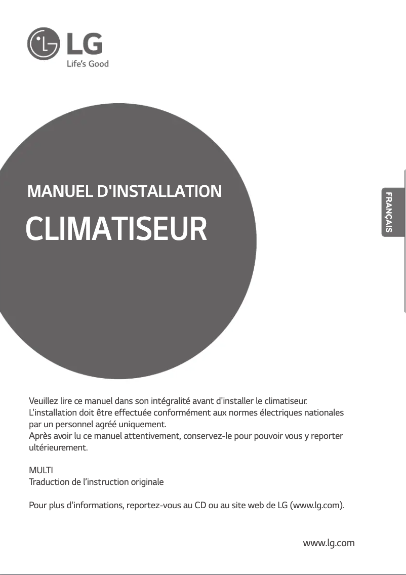 Page n°1 - Manuel utilisateur LG MU5M40