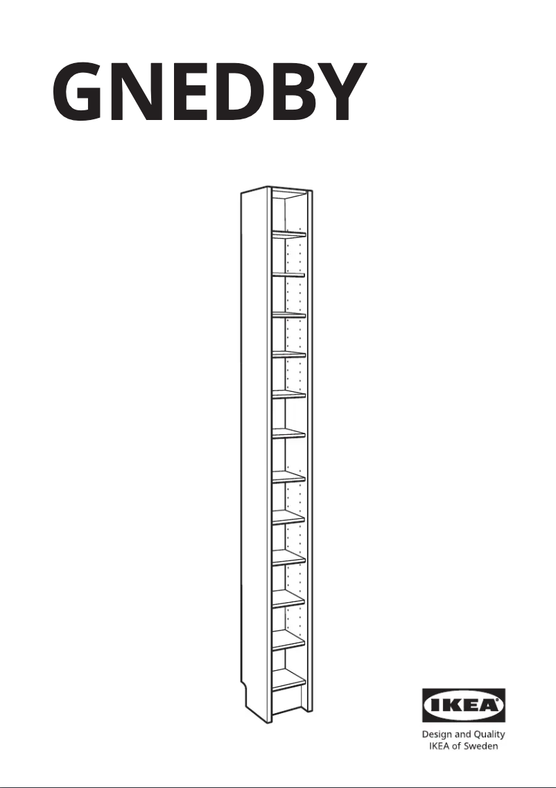 Página 1 del manual Manual de usuario Ikea GNEDBY 402.771.43