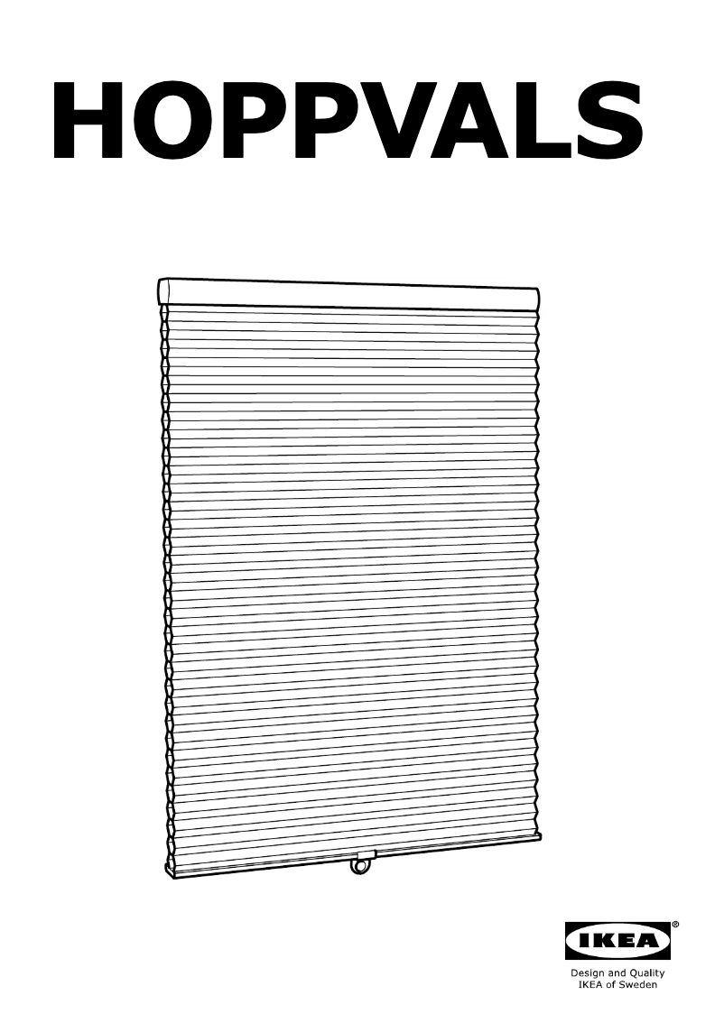 Image de la première page du manuel de l'appareil HOPPVALS