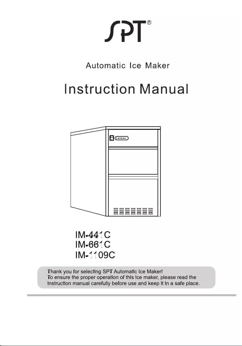 Page 1 de la notice Manuel utilisateur SPT IM-661C