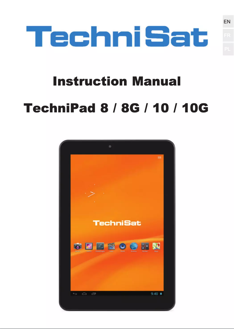 Page n°1 - Manuel utilisateur TechniSat TechniPad 10
