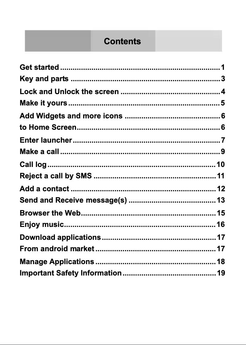 Image de la première page du manuel de l'appareil Andy A4.5
