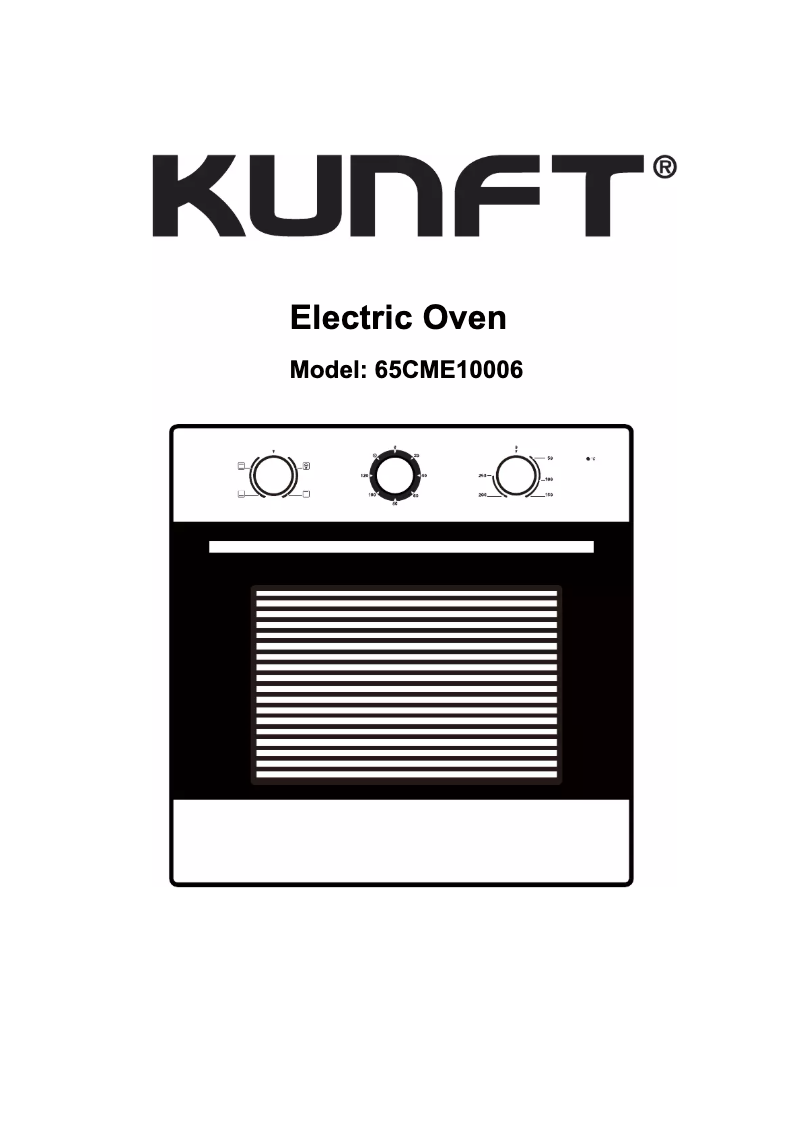 Page 1 de la notice Manuel utilisateur Kunft 65CME10006