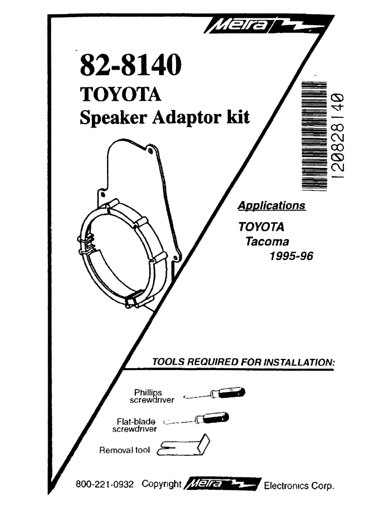 Image de la première page du manuel de l'appareil 82-8140