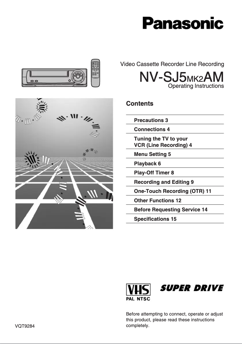 Image de la première page du manuel de l'appareil NV-SJ5MK2