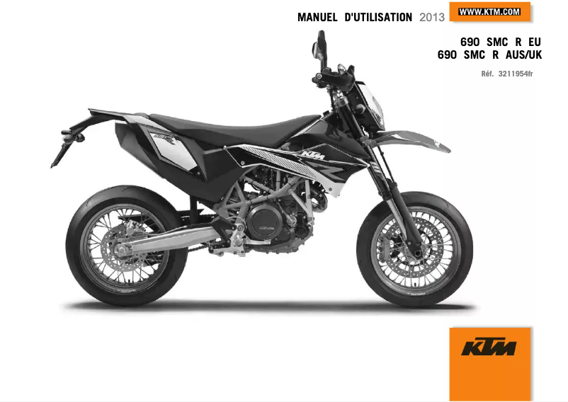Page 1 de la notice Manuel utilisateur KTM 690 SMC R (2013)