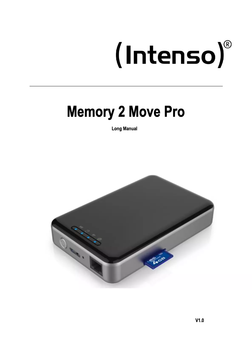 Page n°1 - Manuel utilisateur Intenso 2.5 Memory 2 Move Pro
